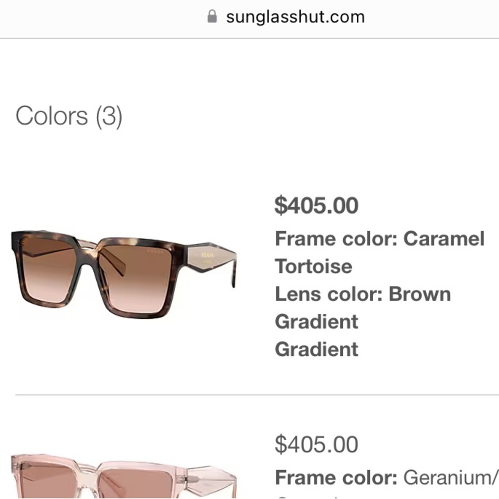 PRADA PR 24ZS TRT SHN BRN G sunglasses - Picture 2 of 16